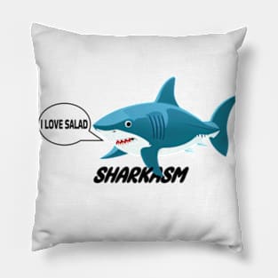 Funny Shark - I love Salad Pillow