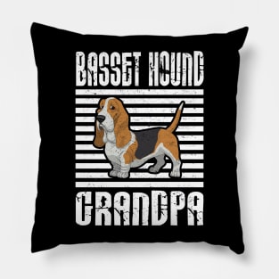 Basset Hound Grandpa Proud Dogs Pillow