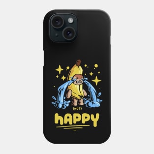 happy banana cat, funny meme crying banana cat Phone Case