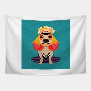 Drag queen dog Tapestry