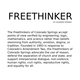 Freethinker with FCS Description T-Shirt