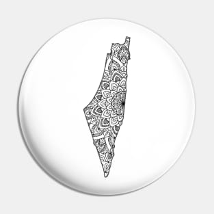 Israel Mandala Pin