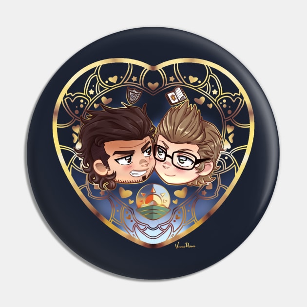 Gladnis OTP Love Pin by Vinniedraws