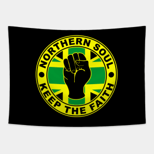 Northern soul keep the faith union flag reggae Tapestry