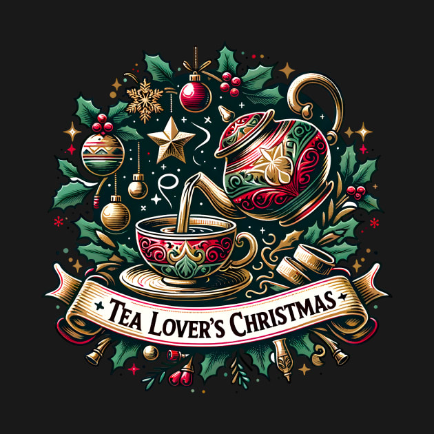 Disover Tea Lovers Christmas - Tea Lovers Christmas - T-Shirt