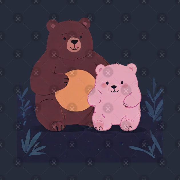 Bear and son by Javisolarte