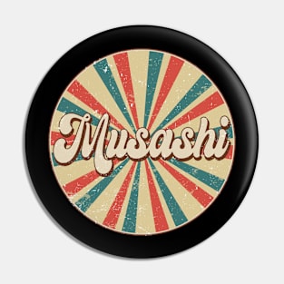 Circle Design Musashi Proud Name Birthday Anime Pin