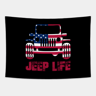 Jeep Vintage Retro Tapestry