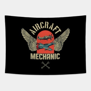 Aircraft Mechanic Aviation Aeromechanics Tapestry