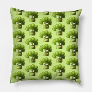 Funny Broccoli Pattern Pillow