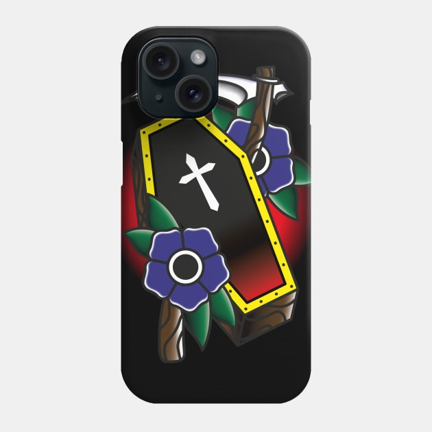 Coffin old school style Phone Case by Rafael Franklin