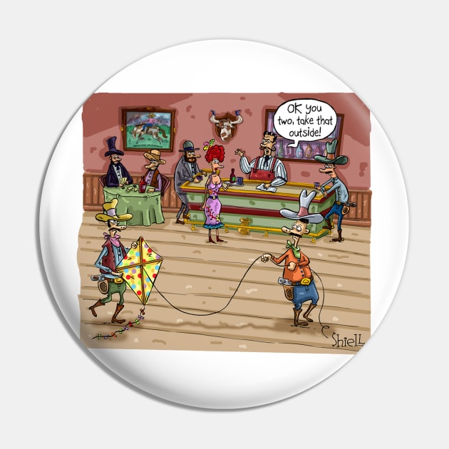 Cowboys flying a kite in a wild west saloon. Pin by macccc8