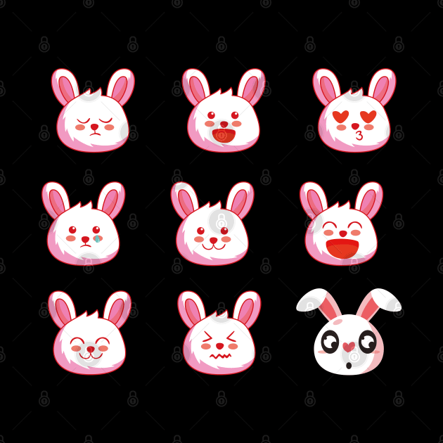 funny rabbit emoji by youki