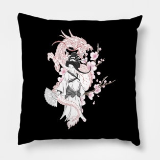 Japanese dragon design Pillow