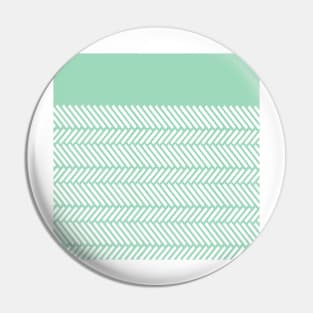 Herringbone Mint Boarder Pin