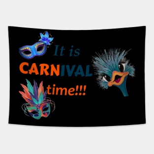 mardi gras carnival time Tapestry