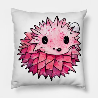 Pink fuschia hedgehog Pillow