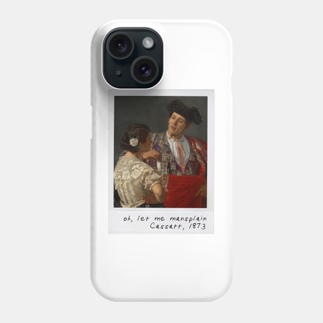 mansplain meme Phone Case by pripple