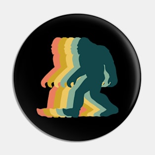 Bigfoot Retro Design Pin