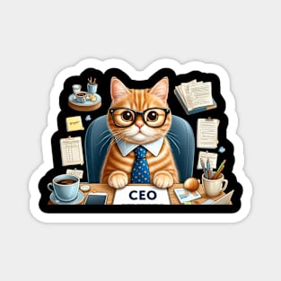 Lovely Feline Boss Magnet