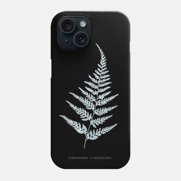 Fern - Gymnogramma L’herminieri or Herminieri. X-ray effect - 05 Phone Case by SPJE Illustration Photography