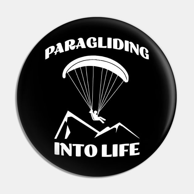 Paragliding into Life Pin by JoeStylistics