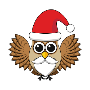 Santa Claus Owl T-Shirt