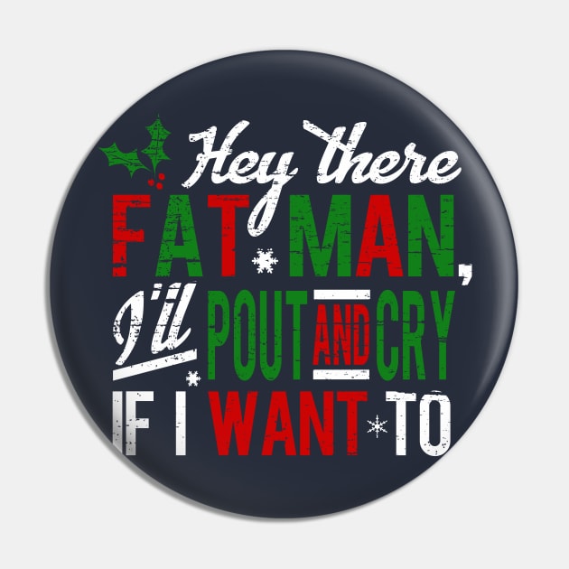 Hey Fat Man Pin by PopCultureShirts