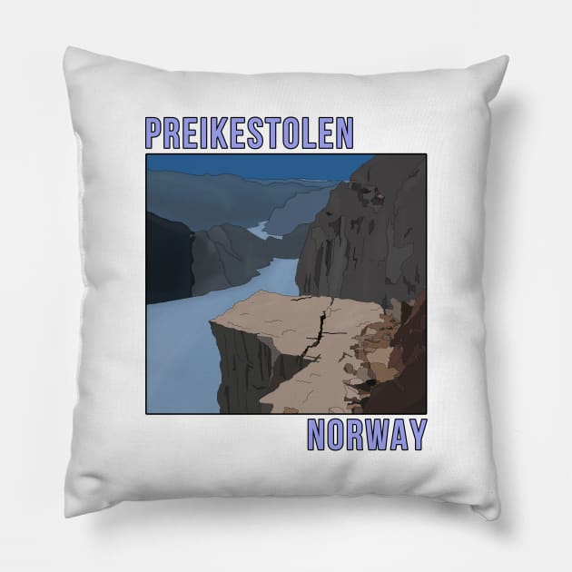 Preikestolen Norway Pillow by DiegoCarvalho