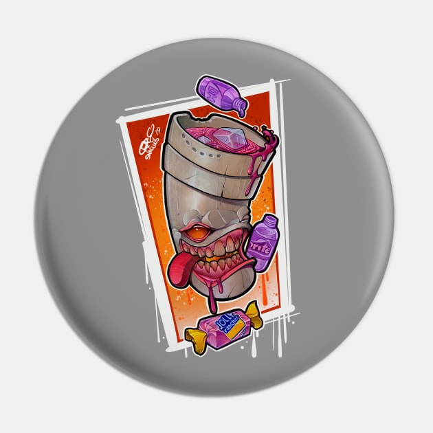 Purple Drank Pin by skinwerks