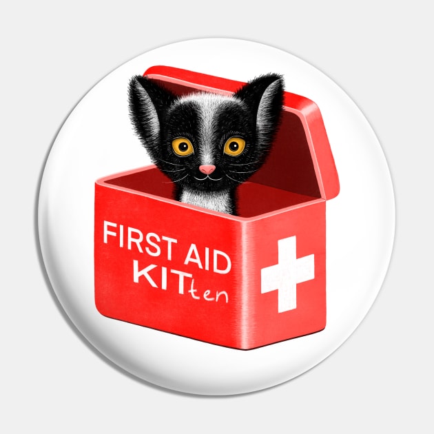 FIRST AID KITten Pin by DrawingEggen