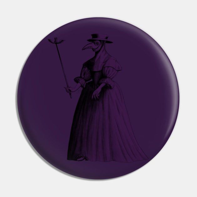 Lady Plague Doctor (purple) Pin by AlexTal