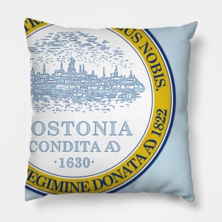 The city flag of Boston Pillow