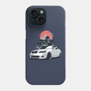 Silver E60 Sedan Nature Phone Case