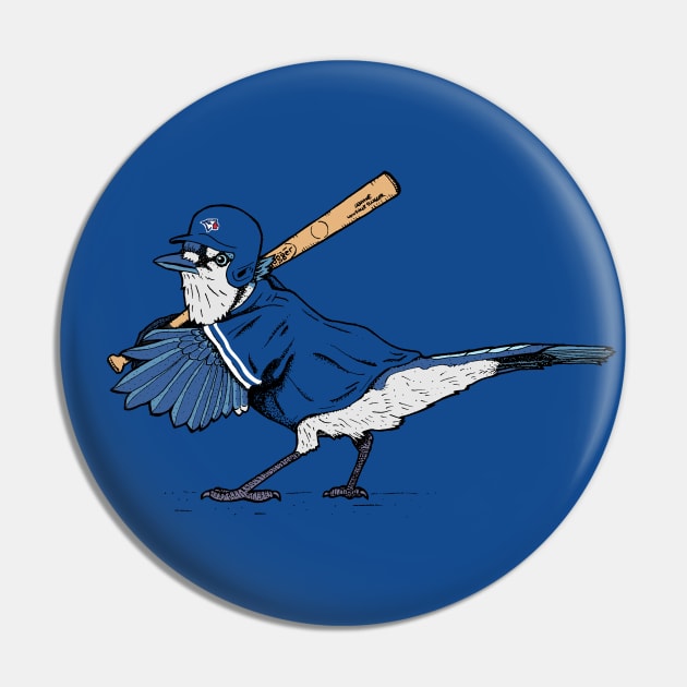 Toronto Blue Jay Baseball Pin by deancoledesign