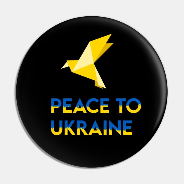 Ukraine Support promote peace yellow bird Pin by Vity