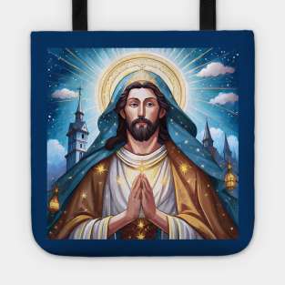 Saint Jesus for Christmas Tote