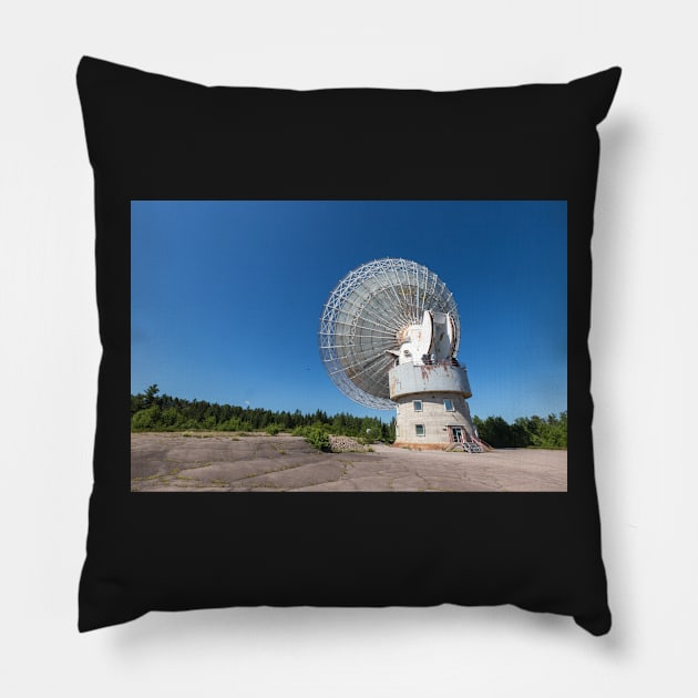 Algonquin Park Radio Observatory Pillow by josefpittner