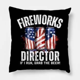 4th of July Fireworks Director Pillow