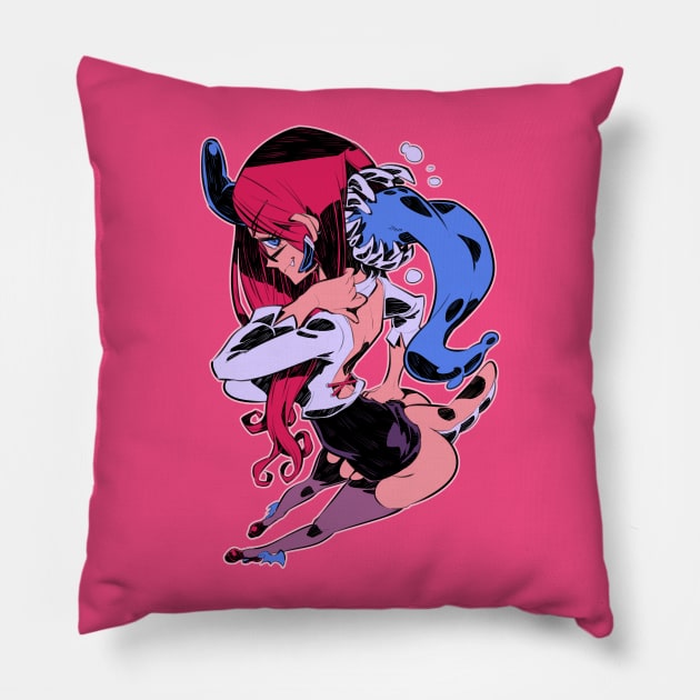 Succubus girl Pillow by Rafchu