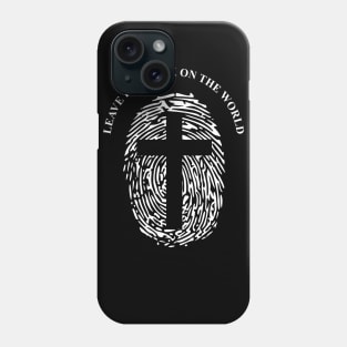 Jesus-christ-team jesus- religious - gift - cross fingerprint Phone Case