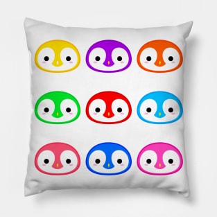 Cute Colorful Penguins Pack Pillow