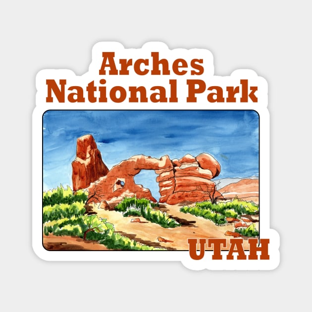 Arches National Park, Utah Magnet by MMcBuck