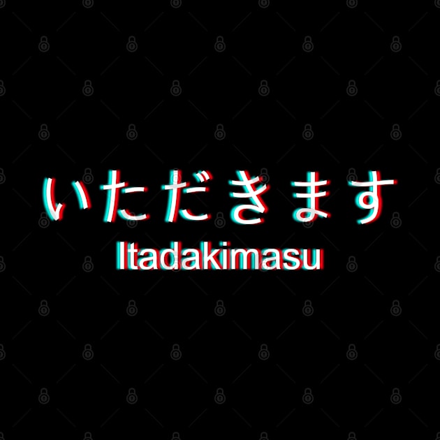 Itadakimasu Anaglyph Design for a japanese kitchen fan by NeverTry