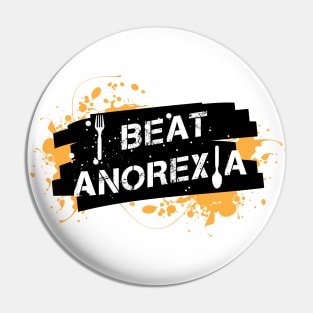 I Beat Anorexia Pin