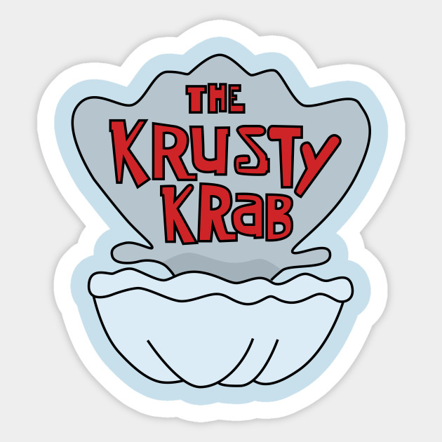 Krusty Krab Logo Spongebob Sticker Teepublic