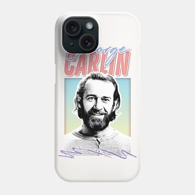 George Carlin / Retro Style Aesthetic Design Phone Case by DankFutura