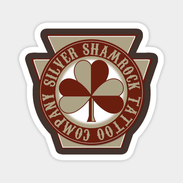 Silver Shamrock Tattoo Company Fall Keystone Logo Magnet by Silver Shamrock Tattoo Company