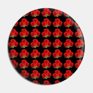 Bunch of Roses pattern Pin