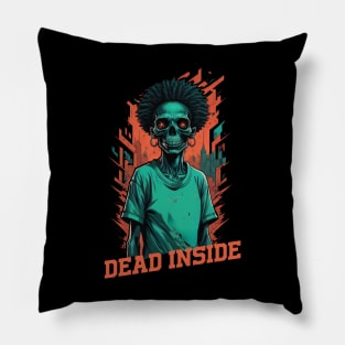 Dead Inside Afro Pillow